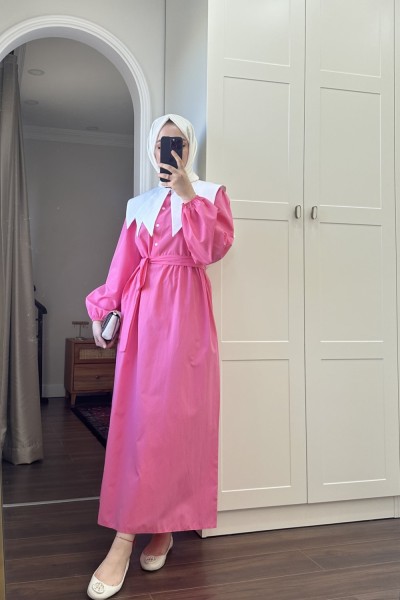 FERA ELBİSE - PEMBE