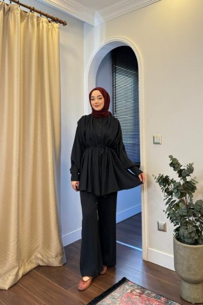 KATRE PANTOLONLU TAKIM - SİYAH