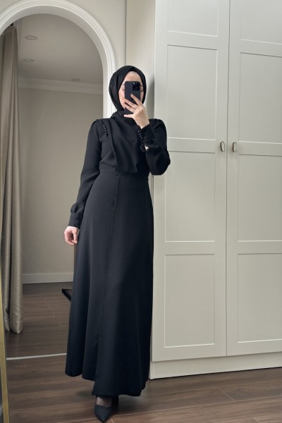 ZERAY ELBİSE - SİYAH